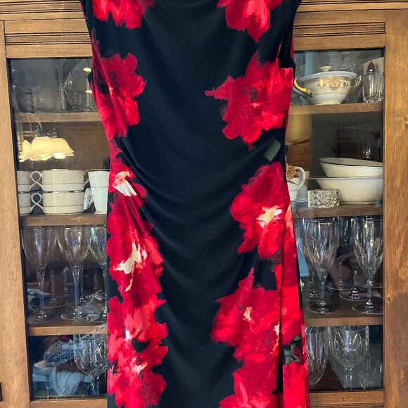 Lauren Ralph Lauren Dresses & Skirts - Lauren Ralph Lauren Red Floral Dress Size 14